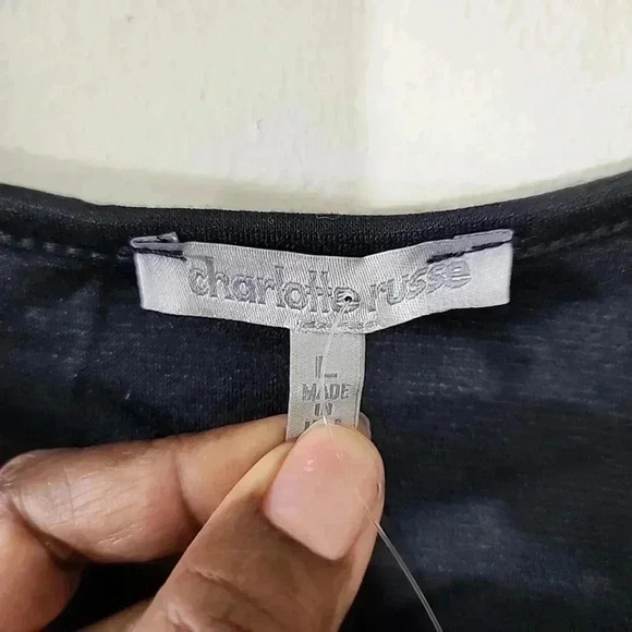 Charlotte Russe Fringe Bodysuit.  Size Large - Picture 3 of 5